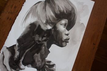 Affiche Olayinka - Série noire - Papier A2 1