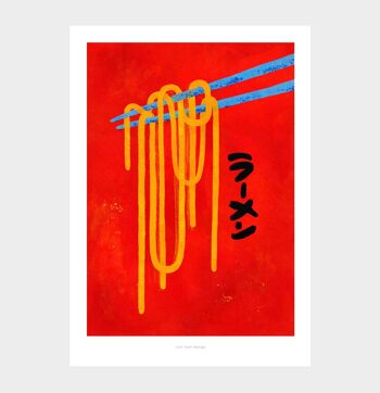 A5 Nouilles Ramen japonaises | Affiche d'illustration Impression artistique 3