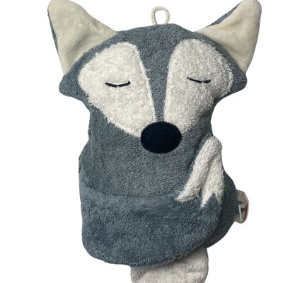 Bio / eco music box, fox, gray, FUSG-240