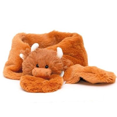 Highland Cow Schal Braun - 90cm