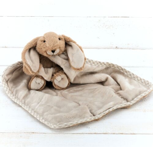 Bunny Toy Baby Soother Comforter Brown - 29 x 29cm