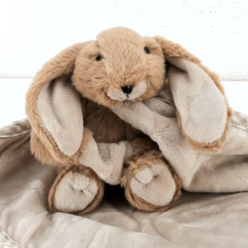 Bunny Toy Doudou Sucette Doudou Marron - 29 x 29cm 2