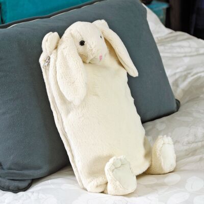 Bunny Housse de Pyjama/Housse Bouillotte Crème - 39cm
