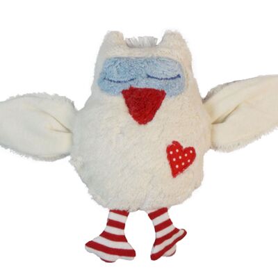 Organic / eco rattle, owl, 100% cotton kbA/GOTS, EUR-7