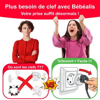 Caches Prises Bébé - Amovible Sans Clef - Pack de 20 4