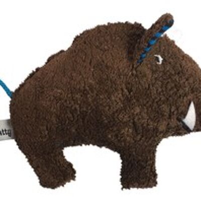 Bio / eco rattle, wild boar, brown, RWSCM-13