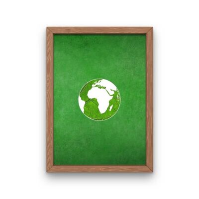 Cuadro con Tierra Verde 20x30cm - GreenHearth