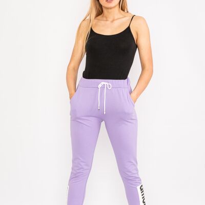 Lilac "Amour" drawstring bottoms