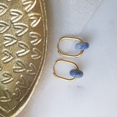 Blue Jasper duty earrings