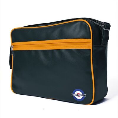 Retro Flight Bag Black/Mustard