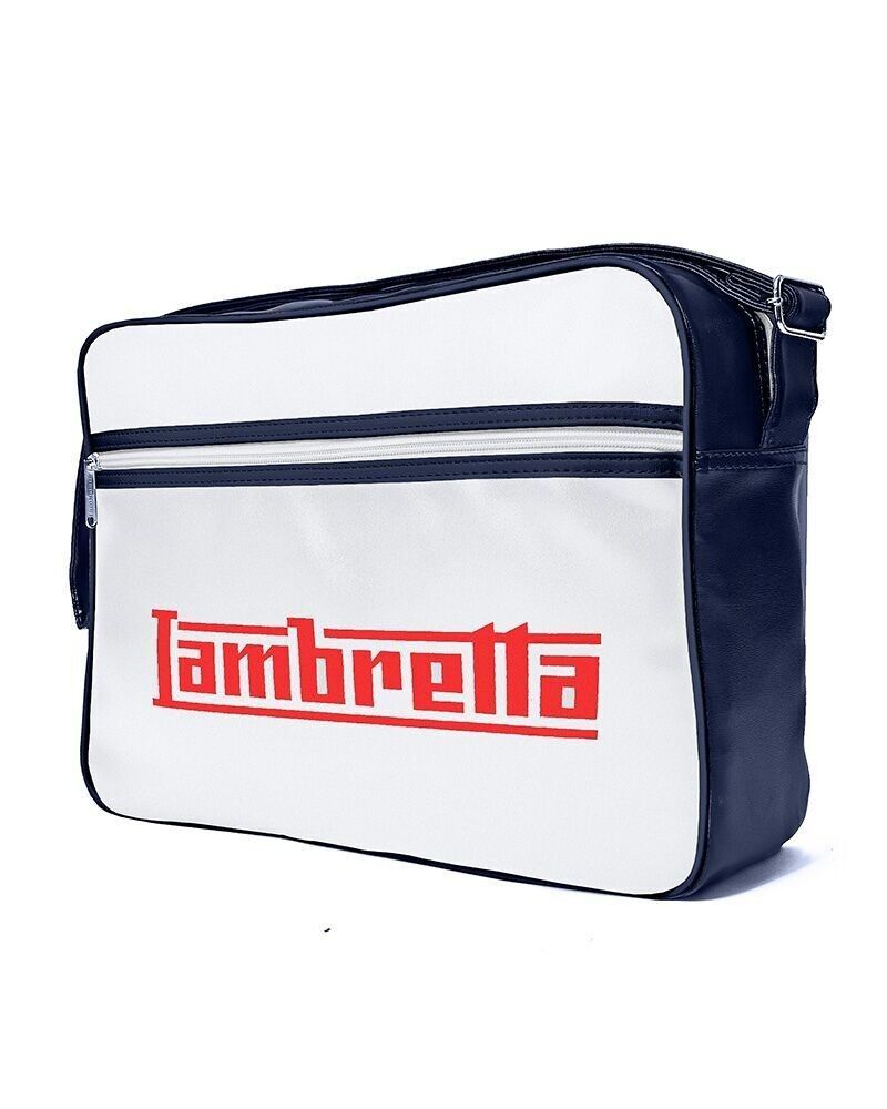 Borsa da volo con logo Blu scuro/Bianco