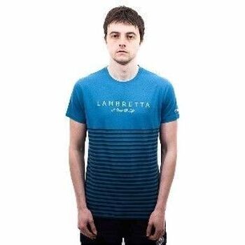 T-shirt rayé SS22-Bleu foncé