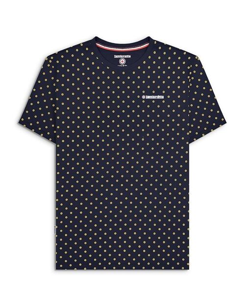 Target AOP Tee AW23-Navy/Gold