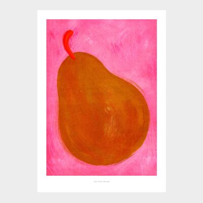 Pera A5 | Cartel de ilustración Lámina artística