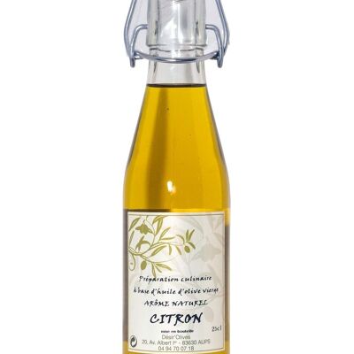 OLIO D'OLIVA AROMATIZZATO AL LIMONE 25CL