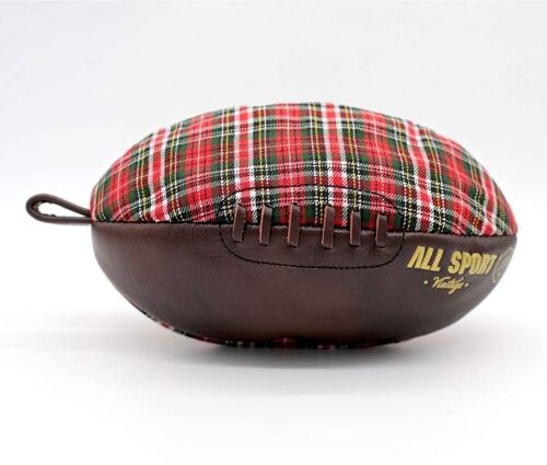 Trousse de toilette ballon de rugby Tartan