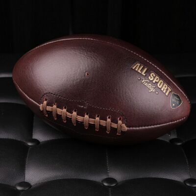 Pallone da football americano in pelle vintage.