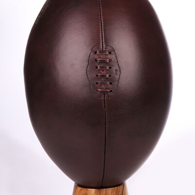 Grande pallone da rugby in pelle vintage