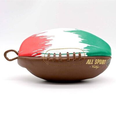 Kulturbeutel für den italienischen Rugbyball