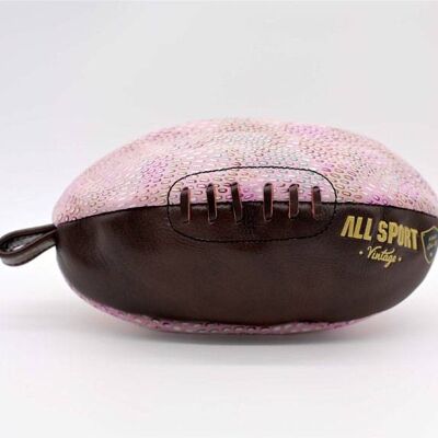 Pink Rugby Ball Toiletry Bag