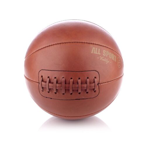 Ballon de Basket En Cuir Vintage