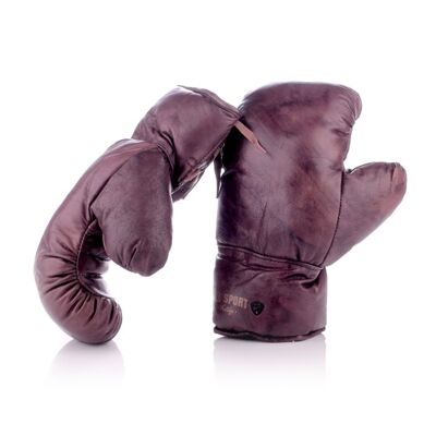 Customizable vintage leather boxing gloves