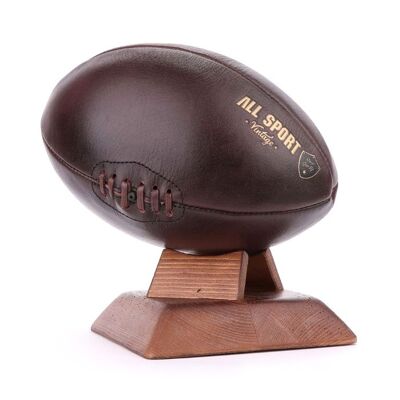 Pallone da rugby in pelle vintage