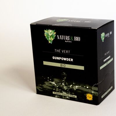 INFX15 Thé Vert Gunpowder Bio (15x2g) Nature&Bio By DGC
