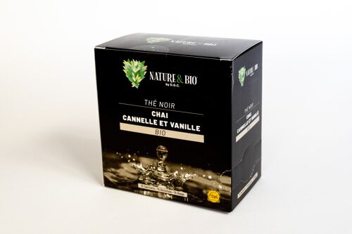 INFX15 Thé Noir Chai Cannelle et Vanille Bio (15x2g) Nature&Bio By DGC