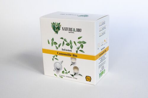 INFX15 Infusion Camomille Bio (15x1.5g) Nature&Bio By DGC