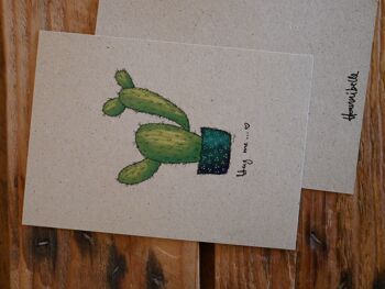 Carte postale Cactus Embrasse-moi 2