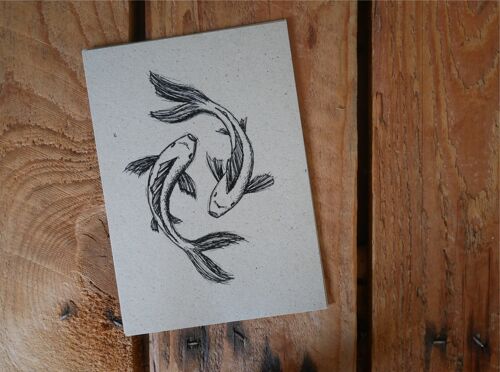 Postkarte Sternzeichen Fische