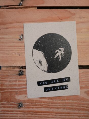 Carte postale Tu es moi univers 1
