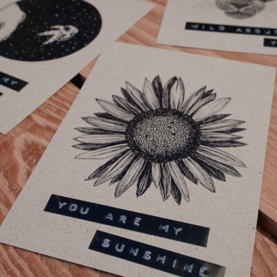 Postkarte You are my sunshine
