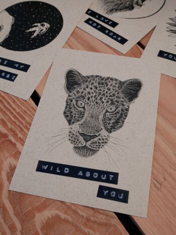 Carte postale de la Saint-Valentin Wild about you 2
