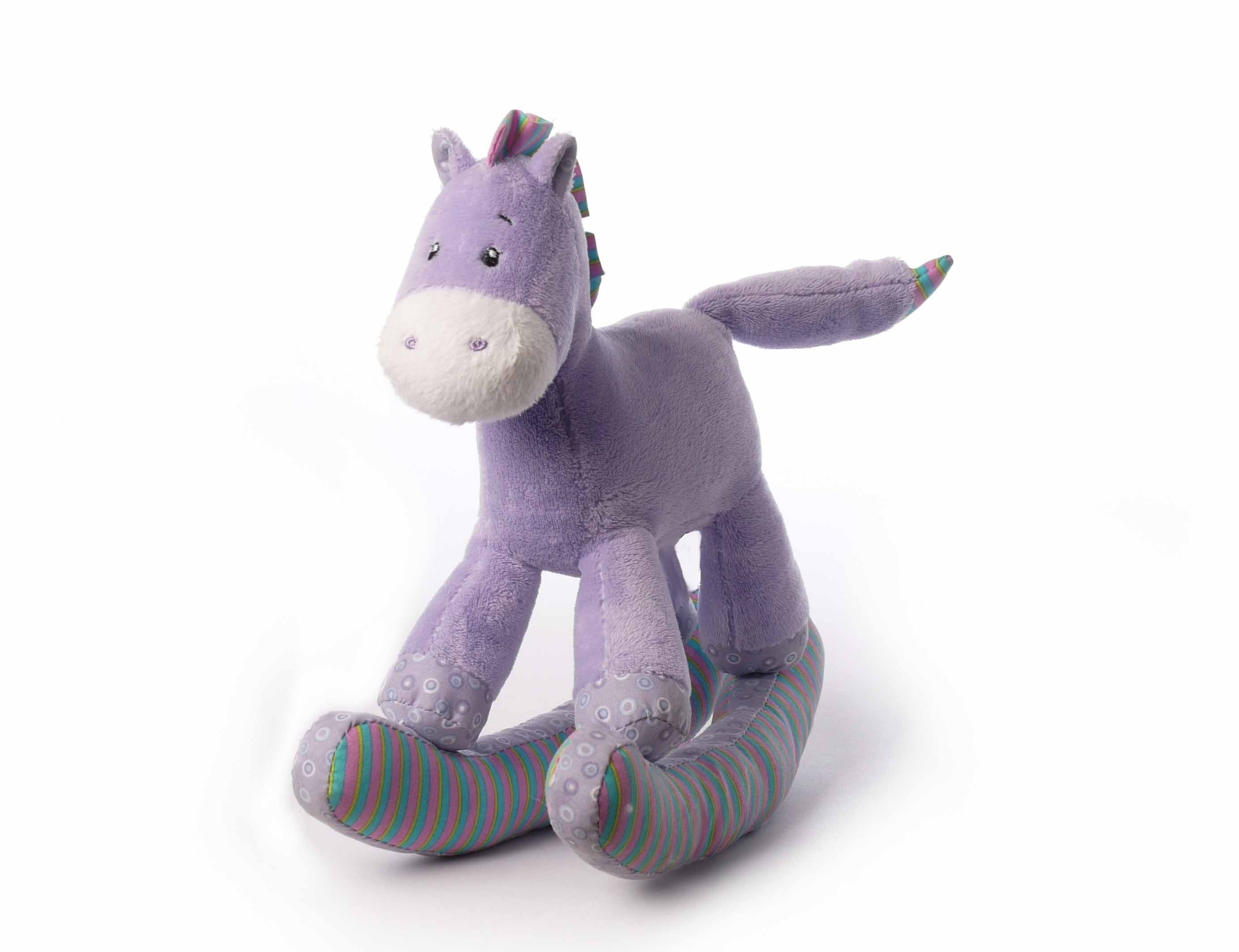 Cavallo a dondolo viola 20 cm