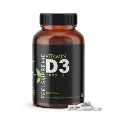 Vitamina D3 5000iu | 60 tabletas
