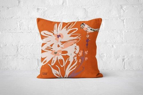 Flora Burnt Orange Cushion