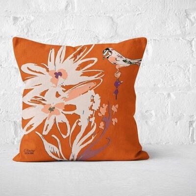 Flora Burnt Orange Cushion