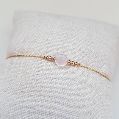 Bracciale in quarzo rosa