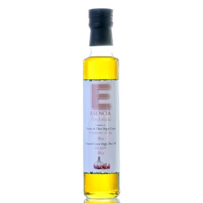 Öl aromatisiert mit extra nativem Olivenöl mit Knoblauch