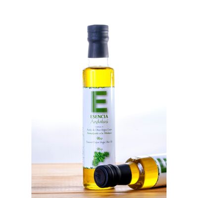 Öl aromatisiert mit Nativem Olivenöl Extra mit Basilikum