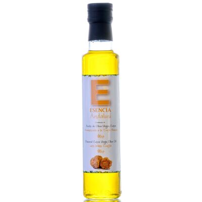 Öl aromatisiert mit nativem Olivenöl extra mit weißem Trüffel