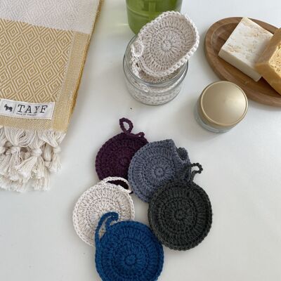 Cotton make-up pads - ocean