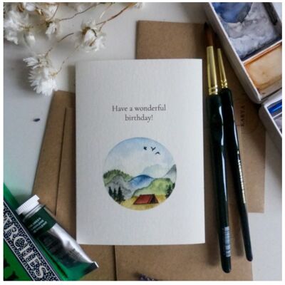Greeting card - into the wild