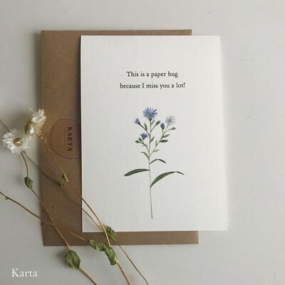 Greeting card - aster