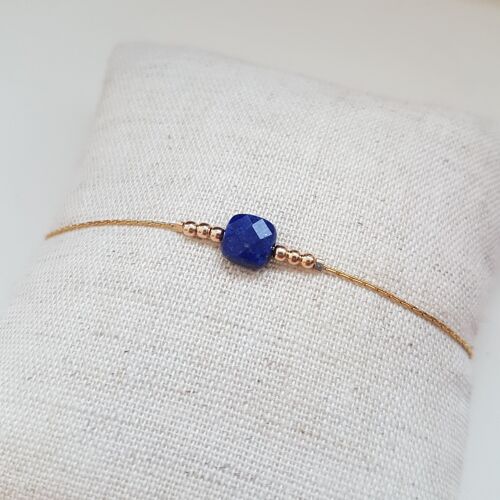 Bracelet  Lapis Lazuli carré