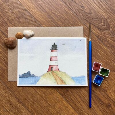 Wenskaart - Saving lighthouse