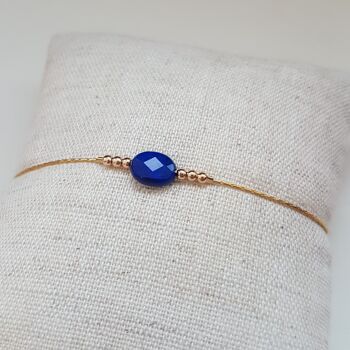 Bracelet  Lapis Lazuli ovale 1