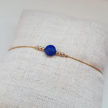 Bracelet Lapis Lazuli ronde 1